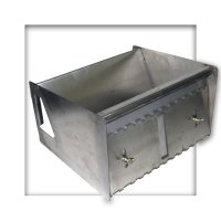 Mörtelschlitten aus Edelstahl  f. Dünnbettmörtel Mauerstärke 365 mm