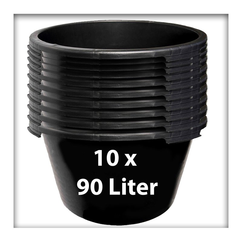 10 Stk. 90 Liter Mörtelkübel Pflanzwanne Mörtelkasten Zementkübel Mör, 59,00 €