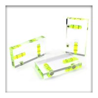 Kimmstein Wasserwaage mit Magneten aus Acrylglas mit 2...