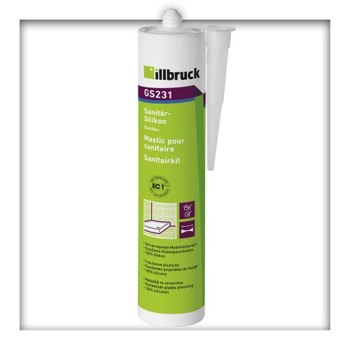 Sanitär Silikon Illbruck GS231 310ml Bad Dusche schimmelfest MHD 12/2023